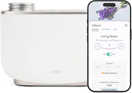 Aera Home Essential Oil Fragrance Diffuser – Waterless Electric Aromatherapy Smart Plug-in, Wi-Fi & App/Alexa Controlled, Hypoallergenic – for Rooms 500-1000 sq ft (Capsules Sold Separately)