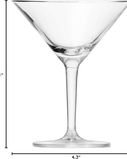 Schott Zwiesel Basic Bar Designed by World Renowned Mixologist Charles Schumann Tritan Crystal Glass, Traditional Martini Cocktail Glass, 5.9-Ounce, Set of 6