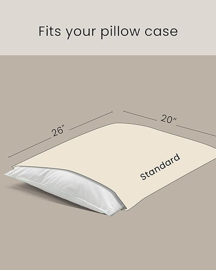 FOSSFLAKES Nordic Sleep, Bed Pillow Hypoallergenic Supportive with Down Alternate, Breathable and Machine Washable, Ideal for Side and Back Sleepers (White Medium Low, Standard)