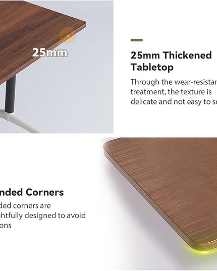 Conference Table, Folding Conference Room Tables, Modern Flip Top Seminar Training Meeting Table with Wheels, Modular Foldable Conference Tables for Home Office Classr (Brown 8 Pack 55.1inch)