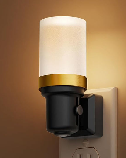 L LOHAS LED Night Light, Night Lights Plug into Wall, Dimmable Nightlight with Auto Light Sensor, 3000K Warm White 0-100LM, Plug in Night Light for Hallway Bedroom Bathroom