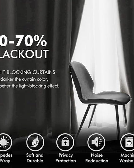 MIULEE Elegant Velvet Curtains Pure White Grommet Curtains Thermal Insulated Soundproof Room Darkening Blackout Curtains/Drapes for Girls & Ladys Living Room/Bedroom Decor 52 x 96 Inch 2 Panels