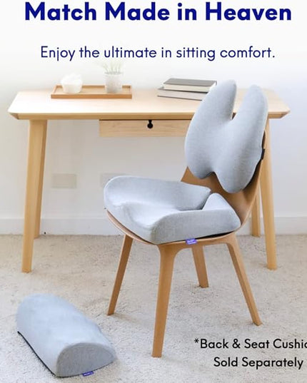 C CUSHION LAB Ergonomic Foot Rest for Under Desk - Patented Massage Ridge Design Memory Foam Foot Stool Pillow for Work, Home, Gaming, Computer, Office Chair - Footrest for Back & Hip Pain Relief