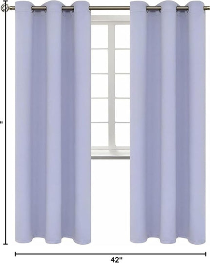 BGment Room Darkening Curtains 84 Inches Long - Grommet Thermal Insulated Drapes Window Treatment Curtains for Bedroom, 2 Panels, 42 x 84 Inch, Lavander