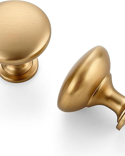 Ravinte 30 Pack Champagne Bronze Round Zinc Cabinet Knobs for Kitchen Bathroom Closet Dresser Cabinets