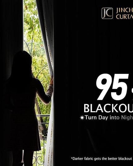 jinchan 95% Blackout Boho Curtains 63 Inch Long for Bedroom Moon Phases Printed Christmas Curtain Festive Holiday Golden on White Drapes Rod Pocket Back Tab Xmas Curtains 2 Panels