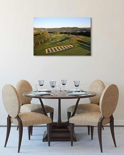 Oakmont Country Club Golf Courses Wall Art for Living Room Bedroom Bathroom Home Decorations Golf Art Golf Course Picture Poster Framed Artwork Canvas Prints Ready to Hang(28''H x 44''W)