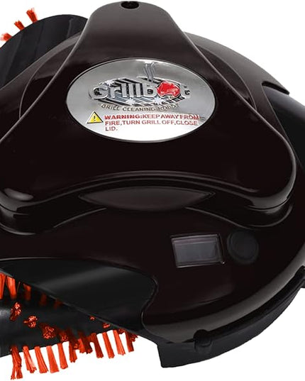 Grillbot Automatic Grill Cleaning Robot with Nylon Brushes, BBQ Grill Cleaner, Grill Brush, Grill Scraper, BBQ Accessories (Black Grillbot)