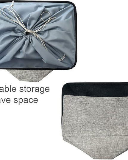 TheWarmHome Organization and Storage Basket for Shelves - 20x16x14 inch Jumbo 3 Pack Collapsible Storage Bins for Organizing, Fabric Storage Cubes for Organizer Gift Toy Closet (Black & Grey)