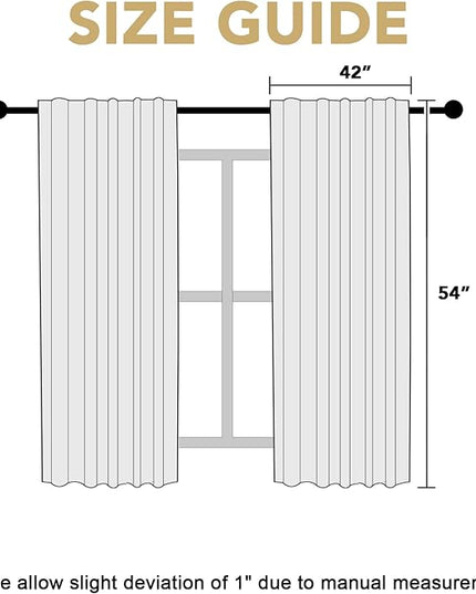 H.VERSAILTEX Blackout Curtains Thermal Insulated Window Treatment Panels Room Darkening Blackout Drapes for Living Room Back Tab/Rod Pocket Bedroom Draperies (2 Panels, Stone Blue, 42 x 54 Inch)
