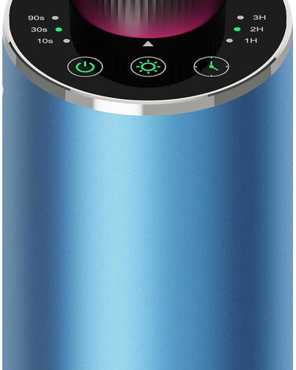 Waterless Essential Oil Diffuser Scent Aromatherapy Diffusers for Home Large Room, Car, Office, Portable Battery Operated Cordless Air Freshener, 4 Timers & 3 Mist Levels, 100ml Capacity (Blue)