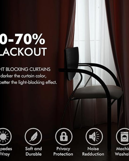 MIULEE Velvet Curtains Baby Pink Elegant Grommet Thermal Insulated Soundproof Room Darkening Curtains/Drapes for Classical Living Room Bedroom Decor 52 x 96 Inch Set of 2