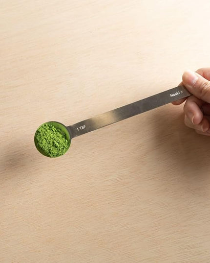 Naoki Matcha Stainless Steel Measuring Spoon/Scoop Matcha Set - 2g (1 teaspoon) and 6g (1 table spoon) Serving Of Matcha Powder