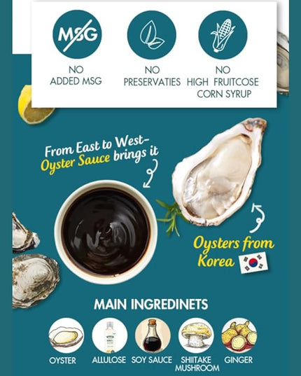 VIVID KITCHEN Oyster Sauce| Zero Sugar & Low-Calorie Sauces | No Preservatives | Versatile, Easy-to-Squeeze (2 Pack) (Oyster Flavor) for Cooking, Stir-Fries, Marinades, and Dipping Sauces