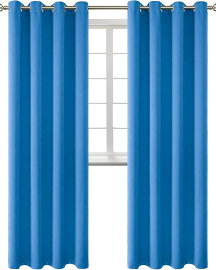 BGment Room Darkening Curtains 120 Inches Long - Grommet Thermal Insulated Drapes Window Treatment Curtains for Bedroom, 2 Panels, 52 x 120 Inch, Classic Blue