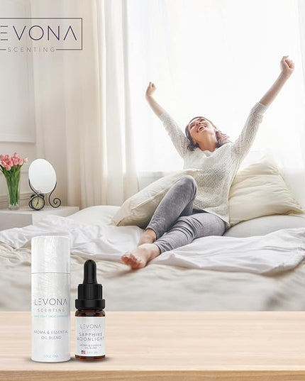 Levona Scent Pure Essential Oils for Diffusers for Home, Hotel & Office - Sapphire Moonlight Essential Oil - Oil Diffusers Essential Oils - Home Luxury Scents - 10 Ml Fragrance Oil