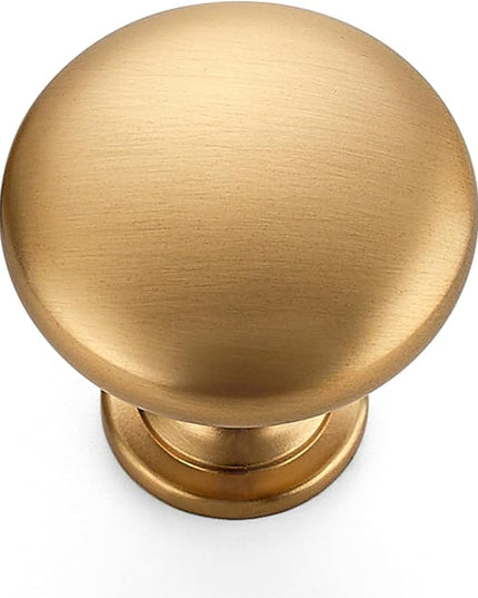 Ravinte 1 Pack Champagne Bronze Round Zinc Cabinet Knobs for Kitchen Bathroom Closet Dresser Cabinets