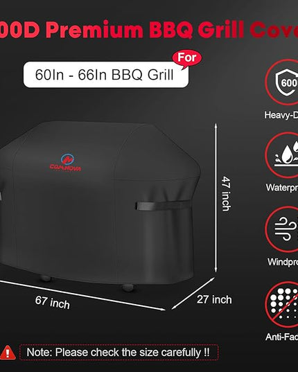 Comnova Grill Cover for Weber Summit 400 Series - 67 Inch BBQ Grill Cover Heavy Duty & Waterproof, 7108 Barbecue Cover for Weber Summit 470, Summit 420, 2022 Genesis S-325s and E-325s Grill Models