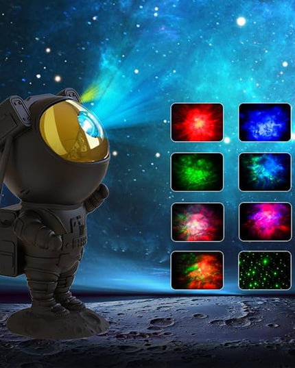SFOUR Astronaut Galaxy Projector Night Light，Lights for Bedroom,Kids Room Decor Aesthetic, Adjustable Head Angle,Gift for Kids Adults Home Party Ceiling Decor，Christmas Gift