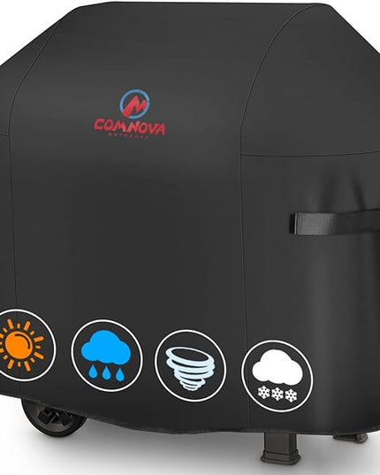 Comnova Grill Cover 60 Inch - 600D Grill Cover for Weber Genesis 300 Series Gas Grill Heavy Duty & Waterproof, Outdoor BBQ Cover for Weber, Char Broil, Dyna-glo, Nexgrill (Not Fit Genesis E325)