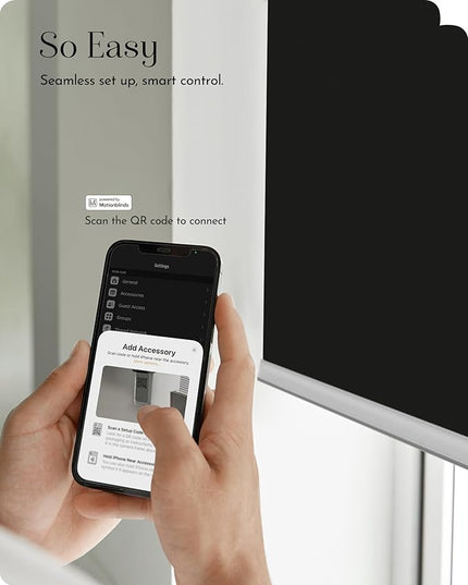 Graywind Smart Roller Shades 100% Blackout Window Blinds with APP Control Customized Automatic Shades for Home and Office(36" Wx72 H,Black)