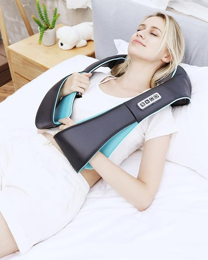 Mo Cuishle Shiatsu Back Shoulder and Neck Massager with Heat, Electric Deep Tissue 4D Kneading Massage, Best Gifts for Women Men Mom Dad, Fathers Day, Mothers Day, Christmas Gifts