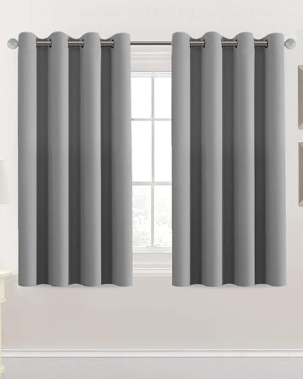 H.VERSAILTEX Premium Blackout Thermal Insulated Room Darkening Curtains for Bedroom/Living Room - Classic Grommet Top (2 Panels, Dove Gray, 52 Inch by 54 Inch)