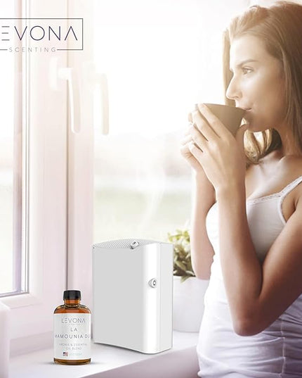 Levona Scent Essential Oil - Fresh Aroma for Home, Office, Hotel & Spa, Perfect in Humidifiers and Diffusers, Luxury Fragrance, with Citrus, Rosewood, Amber Notes - 500ml/ 17 fl oz, La Mamounia Dup