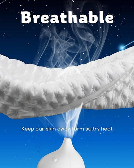 Cooling Side Sleeper Pillow for Neck and Shoulder Pain, Luxury Shredded Memory Foam Curved Bed Pillows for Sleeping Set of 1- Adjustable Standard Size- Washable Cover Crescent White