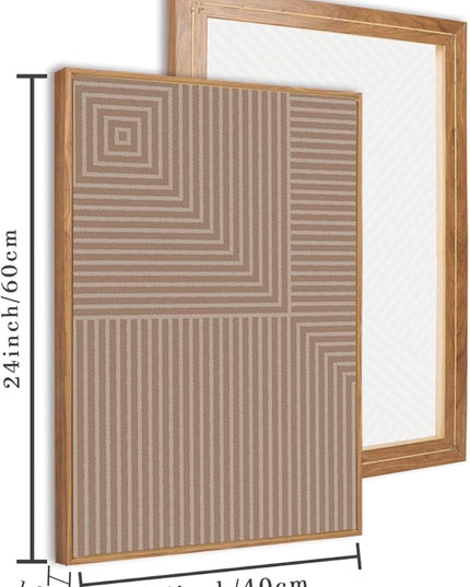 ANHUIB Boho Wall Art Large Neutral Wall Decor Abstract Line Painting for Living Room Bedroom Office 16x24 Inch Set of 3