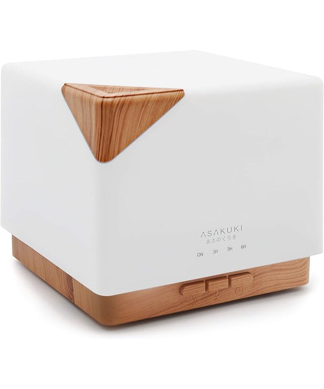 ASAKUKI 700 ml Essential Oil Diffuser for Home and Office, 7 LED Lights Aromatherapy Humidifier with Auto-Off Safety Switch