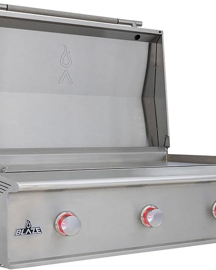 Blaze LTE PRO Gas Griddle | Built-In Natural Gas Flat Top Grill | Premium 40-Inch Stainless Steel Flat Top Griddle | BLZ-GRIDDLE40-NG