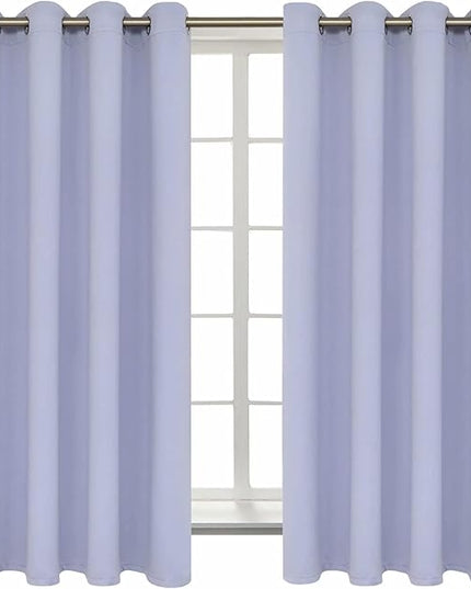 BGment Room Darkening Curtains 63 Inches Long - Grommet Thermal Insulated Drapes Window Treatment Curtains for Bedroom, 2 Panels, 52 x 63 Inch, Lavander