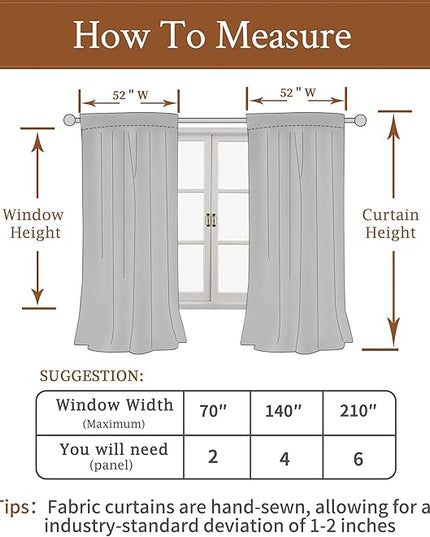 LAMIT Bronze Brown Velvet Curtains for Living Room 108 Inches Long, Mid Century Thermal Blackout Curtains Room Darkening Back Tab and Rod Pocket Panels for French Country, 2 Panels, 52 x 108 Inch