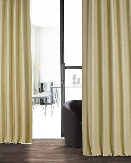 HPD Half Price Drapes Bellino Room Darkening Curtains 108 Inches Long Curtains for Bedroom & Living Room (1 Panel), 50W x 108L, Autumn Glow