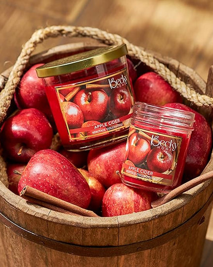 8oz Apple Cinnamon Scented Candles for Home, 45 Hrs Soy Wax Candle, Candle for Cozy Autumn Home Decor, Fall Scented Candles, Candle Fall Gifts for Men and Women