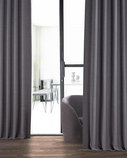 HPD Half Price Drapes Bellino Room Darkening Curtains 108 Inches Long Curtains for Bedroom & Living Room (1 Panel), 50W x 108L, Autumn Glow