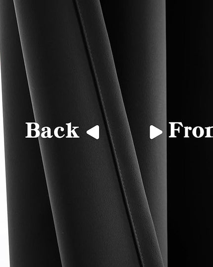 Custom Curtains for Living Room 1 Panel, Blackout Curtains Thermal Insulated, Grommet Light Blocking Drapes for Bedroom Windows Luxury Decor(Custom Size,Dark Grey