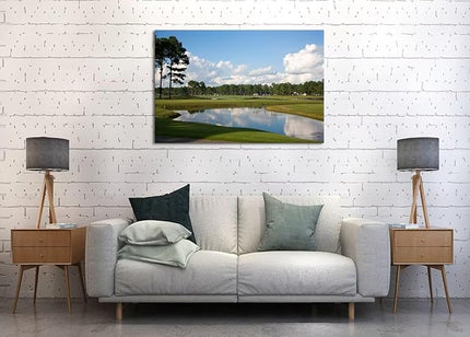 chenchenArt South Carolina Myrtle Beach Wall Art for Living Room Bedroom Bathroom Home Decorations Paintings Canvas Prints Framed Ready to Hang(12''H x 16''W)