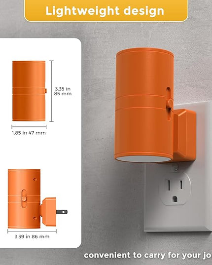 L LOHAS LED Night Light, Modern Night Lights Plug into Wall, 2 Pack Dusk to Dawn Sensor Nightlights, 3000K 0-100LM Adjustable Brightness, Dimmable Night Lights for Hallway Bedroom Stairway