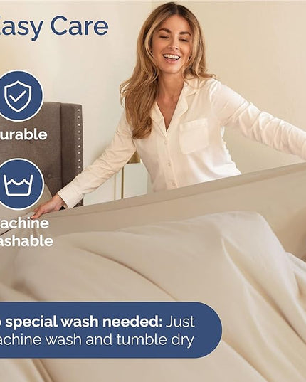 Twin XL Size 3 Piece Sheet Set - Comfy Breathable & Cooling Bed Sheets Set - Hotel Luxury Bedding for Women, Men, Kids, Teens, Boys & Girls - Deep Pockets, Ultra-Soft, Wrinkle Free - Oeko-Tex - Wheat