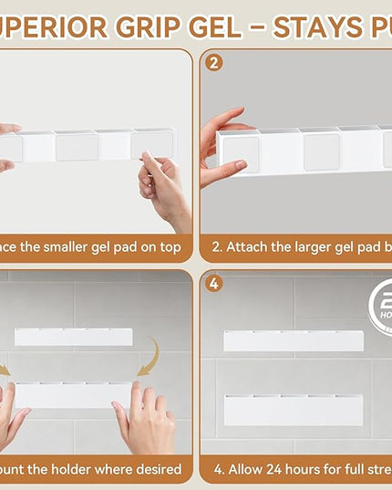 9.5 Inch Cabinet Door Acrylic Straw Holder with Double-Sided Tape, Kitchen Countertop Cabinet Storage Box in (White)