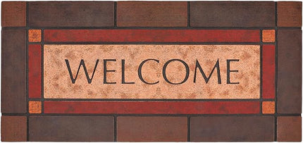 Large 47"x22" Heavy Duty Welcome Mat Outdoor with Non-Slip Rubber Backing - Durable Outdoor Door Mat for Front Door Entrance, Garage, Patio & High Traffic Areas（Welcome - Style3）