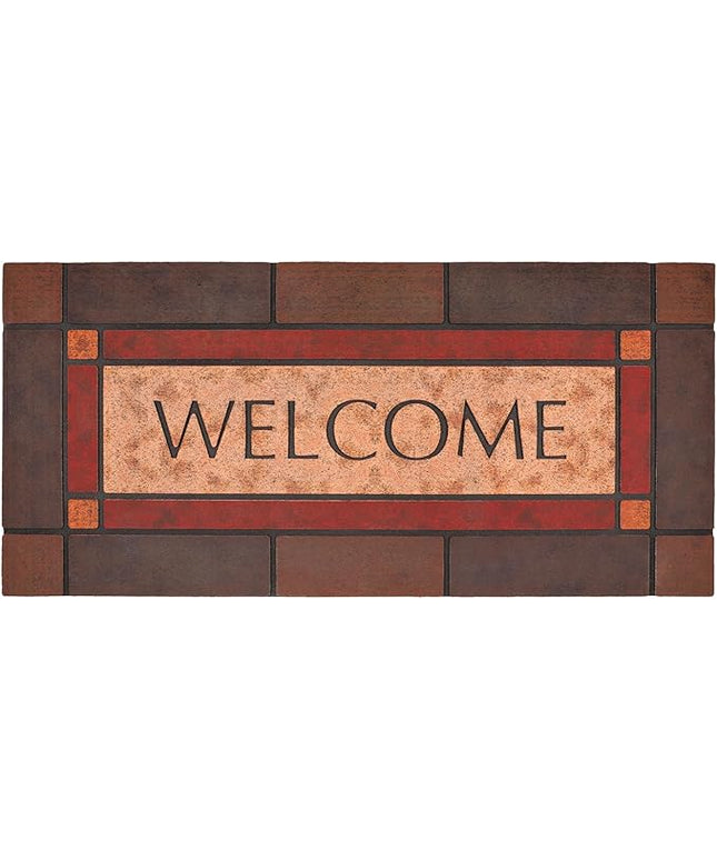 Large 47"x22" Heavy Duty Welcome Mat Outdoor with Non-Slip Rubber Backing - Durable Outdoor Door Mat for Front Door Entrance, Garage, Patio & High Traffic Areas（Welcome - Style3）