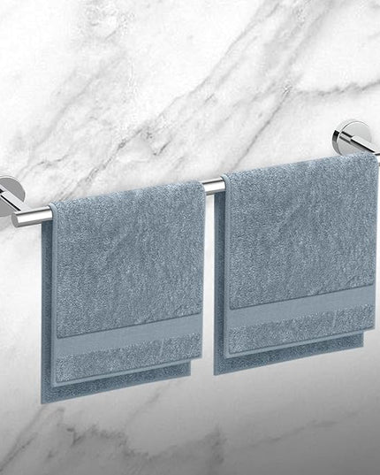 Newfun 10-Pieces Bathroom Hardware Set, Includes 24 Inch Towel Racks for Bathroom Wall Mounted, Toilet Paper Holder, Towel Hooks for Bathrooms, Towel Rings for Bathroom Wall (Polished Chrome)