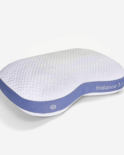 Bedgear Balance 3.X Cuddle Curve Performance Pillow – Extra Large Moisture Wicking Pillow for Sleeping, Lounging, Watching TV – Washable and Removable Cover – Pillowcase Included