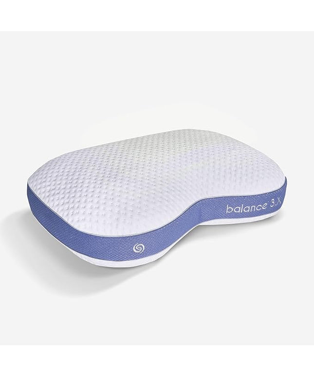 Bedgear Balance 3.X Cuddle Curve Performance Pillow – Extra Large Moisture Wicking Pillow for Sleeping, Lounging, Watching TV – Washable and Removable Cover – Pillowcase Included