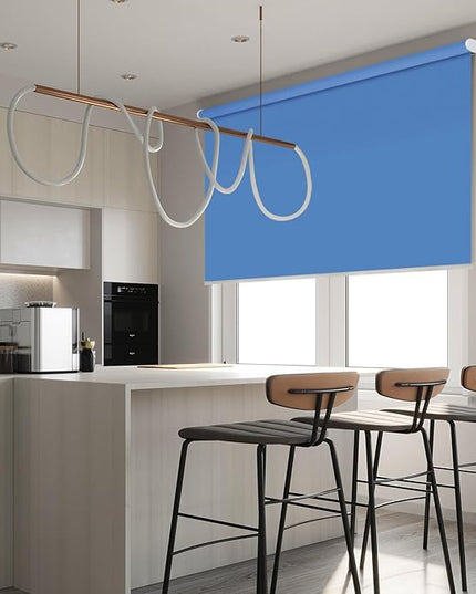 ZSHINE Motorized Blackout Window Blinds Customize Width (23-95 Inches) Remote Control Wireless and Rechargeable Roller Shades Blinds for Windows, Home, Office, Hotel, Club, Restaurant (82010w)