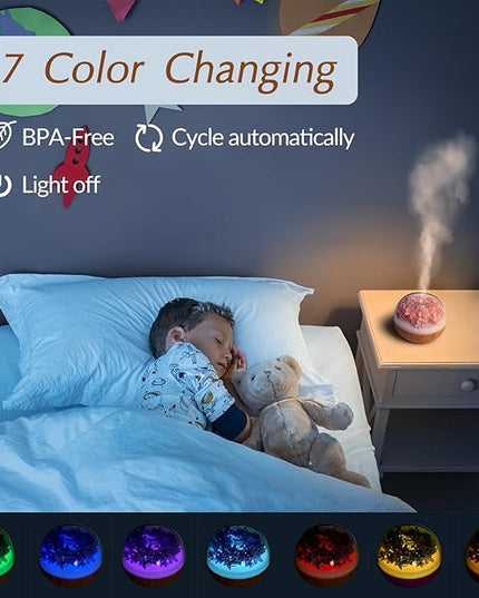 Aromatherapy Essential Oil Diffuser, 300ml Air Diffuser Humidifier with 7 LED Colors, Timer & Auto-Off for Home Bedroom Office (Pink)