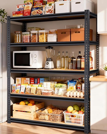 72" H Storage Shelves,Storage Shelves Heavy Duty,2400LBS Metal Shelving Units,Adjustable Garage Shelving Heavy Duty for Garage Storage,Warehouse,16"x35.5"x72",2 Pack